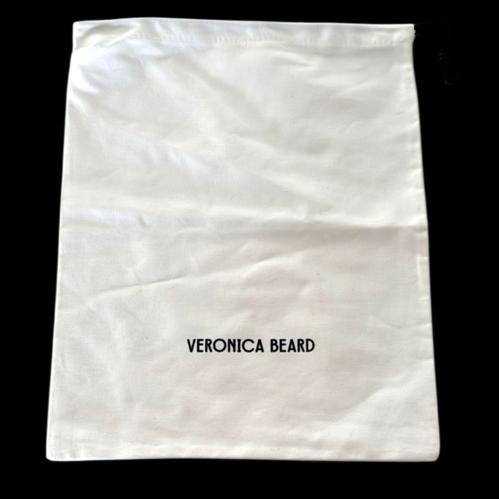 Veronica Bears Dust Bag Drawstring Closure White Spellout 11x14 inches